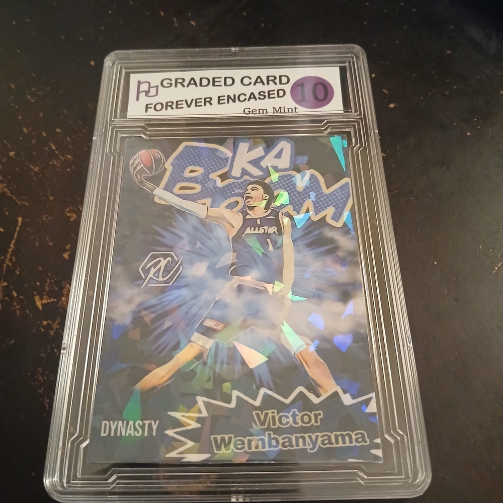 Victor Wembanyama Rookie Card - Graded 10 - Holographic Blue/Teal